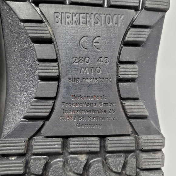 Mens Birkenstock Super Birki Slip Resistant Black Polyurethane Clogs 10 NO INSOL - Picture 11 of 12